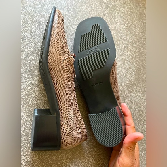 Stuart Weitzman Lizard Print Loafers Bead Spain - Picture 4 of 7